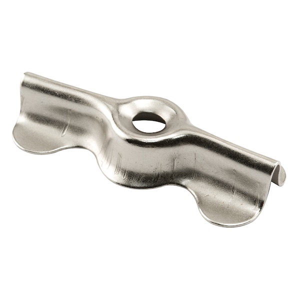 Prime-Line Double Wing Flush Clips, 1-11/16 in. x 3/4 in., Stamped Steel, Nickel (4 Pack) L 5939 - main